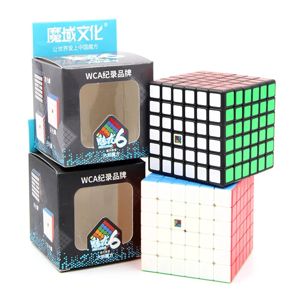 MoYu Meilong Speedcube Black Sticker 6x6x6 7x7x7 8x8x8 Cube Magic 4x4 5x5 6x6 7x7 8x8 Speed Puzzle  Educational Toy Children