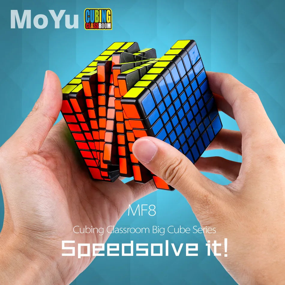 MoYu Meilong Speedcube Black Sticker 6x6x6 7x7x7 8x8x8 Cube Magic 4x4 5x5 6x6 7x7 8x8 Speed Puzzle  Educational Toy Children