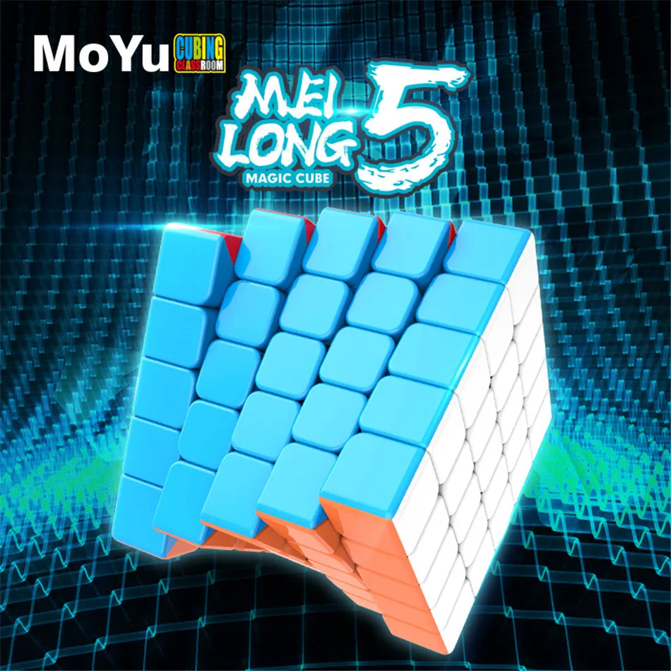 MoYu Meilong Speedcube Black Sticker 6x6x6 7x7x7 8x8x8 Cube Magic 4x4 5x5 6x6 7x7 8x8 Speed Puzzle  Educational Toy Children