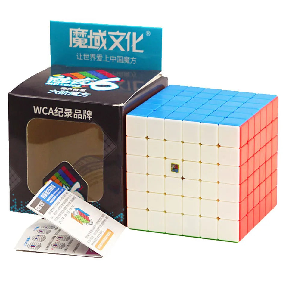 MoYu Meilong Speedcube Black Sticker 6x6x6 7x7x7 8x8x8 Cube Magic 4x4 5x5 6x6 7x7 8x8 Speed Puzzle  Educational Toy Children