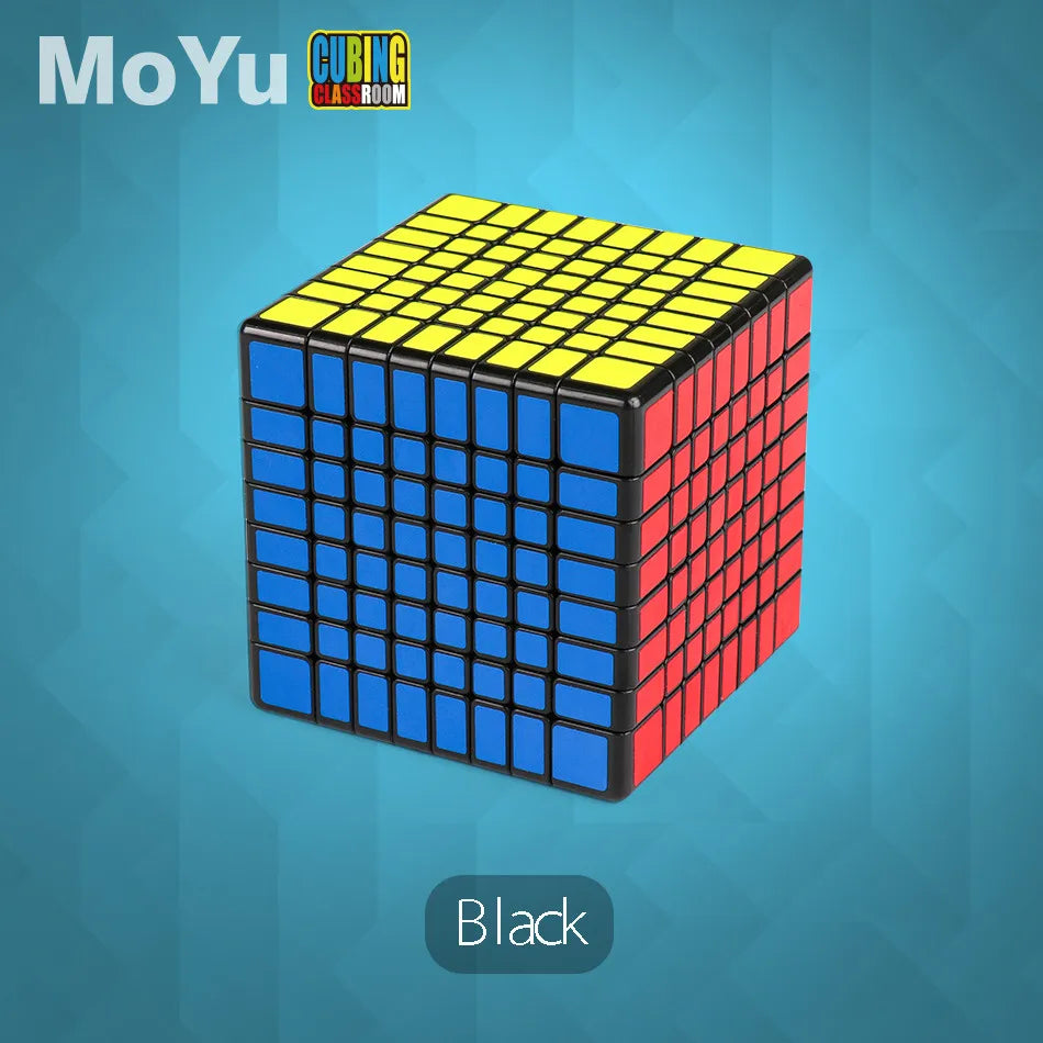 MoYu Meilong Speedcube Black Sticker 6x6x6 7x7x7 8x8x8 Cube Magic 4x4 5x5 6x6 7x7 8x8 Speed Puzzle  Educational Toy Children