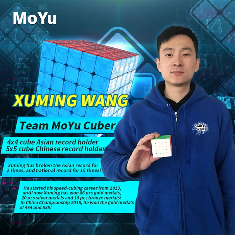 MoYu Meilong Speedcube Black Sticker 6x6x6 7x7x7 8x8x8 Cube Magic 4x4 5x5 6x6 7x7 8x8 Speed Puzzle  Educational Toy Children