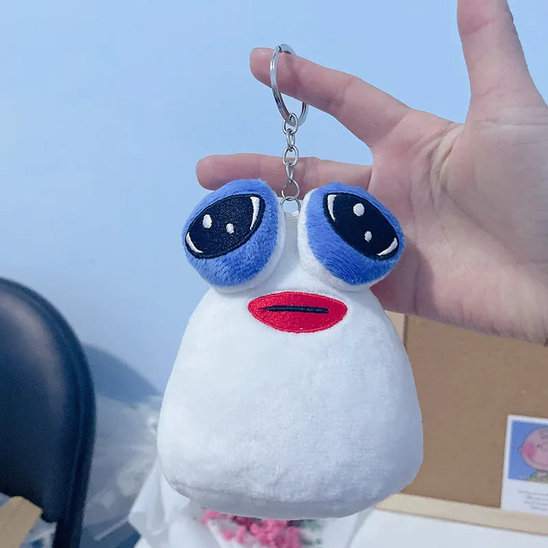 New My Pet Alien Pou Plushies Keychains Cartoon Anime Figures Peripheral Backpacks Pendants Bags Accessories Kids Birthday Gifts