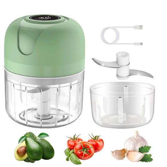 Electric Kitchen Food Chopper Mini Garlic Masher crusher USB Portable Meat Grinder Vegetable Chopper for Kitchen Gadgets