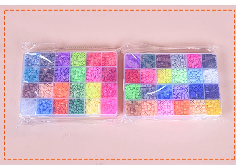 72Colors 5mm /2.6mm Set Melting Beads Pixel Art Puzzle Hama Beads Diy 3D Puzzles Handmade Gift Fuse Beads Kit Iron Toy