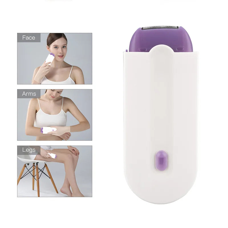 Painless Hair Removal Kit Epilator USB Rechargeable Women Body Face Leg Bikini Hand Shaver Hair Remover