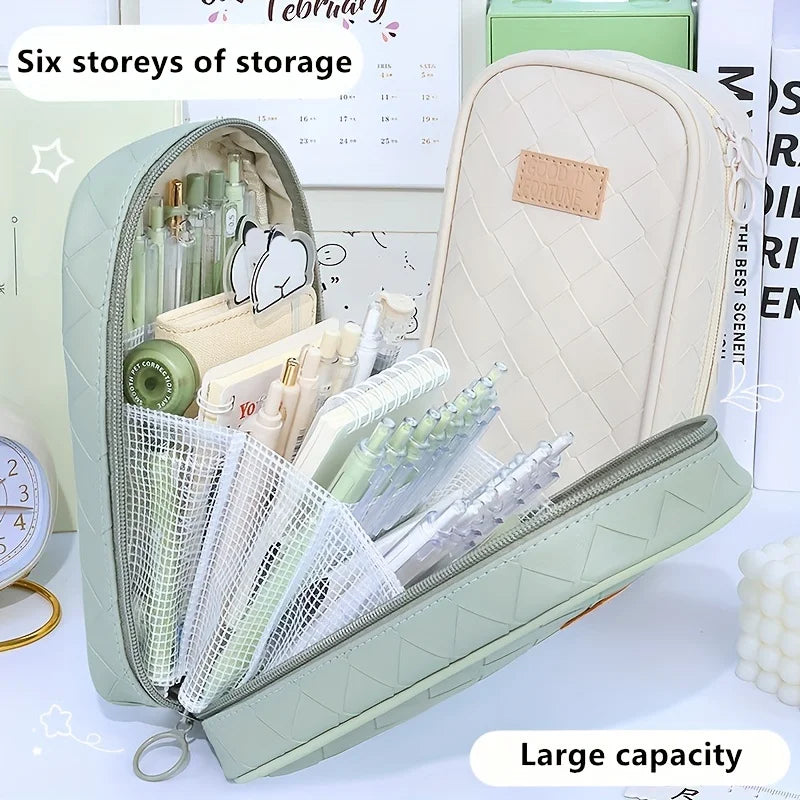 Multifunctional Large Capacity Pencil Case - Perfect for Students, Office and Travel - Organize Your Stationery Supplies