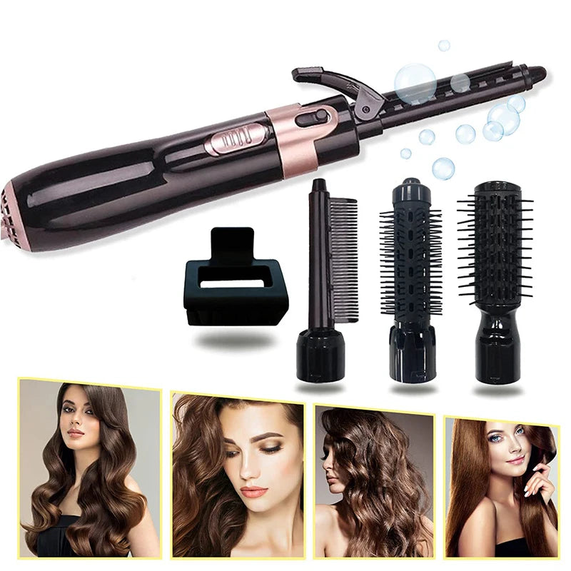 Hot Air Comb Negative Ion Fast Heat Volumizer Blow Dryer Set For Curly Straight Hair Prevent Burns Comb 4 In 1 Hot Air Brush Kit