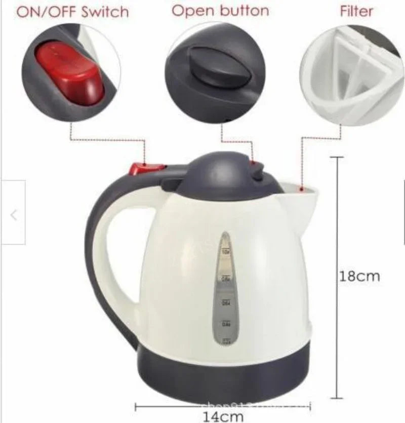 12V 24V Car Electric Kettle 1L Large Capacity Portable Travel Water Boiler Car Truck Travel Coffee Heated Tea Pot