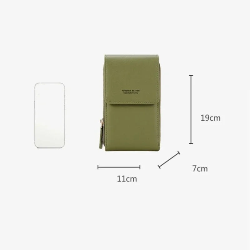 Touch Screen Mobile Phone Bag Women's Fashion Korean Crossbody Shoulder Bag Multi Functional Mini Crossbody Bag for Woman