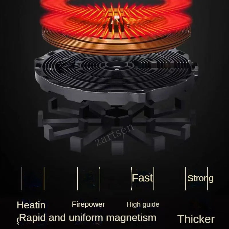 2200W Electric Induction Cooker Boiler Waterproof Stir-Fry Cooking Plate Intelligent Hot Pot Stove Burner