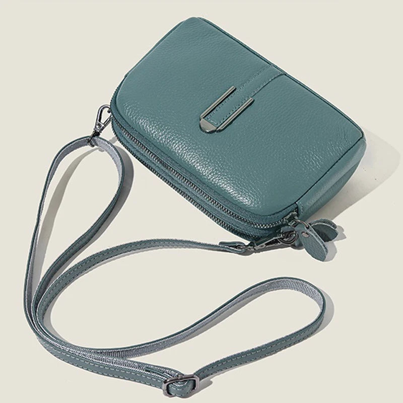 Genuine Leather Bag Luxury Women's Handbags Bag for Woman 2023 Female Clutch Phone Bags Shoulder Bag Crossbody Messenger Pack