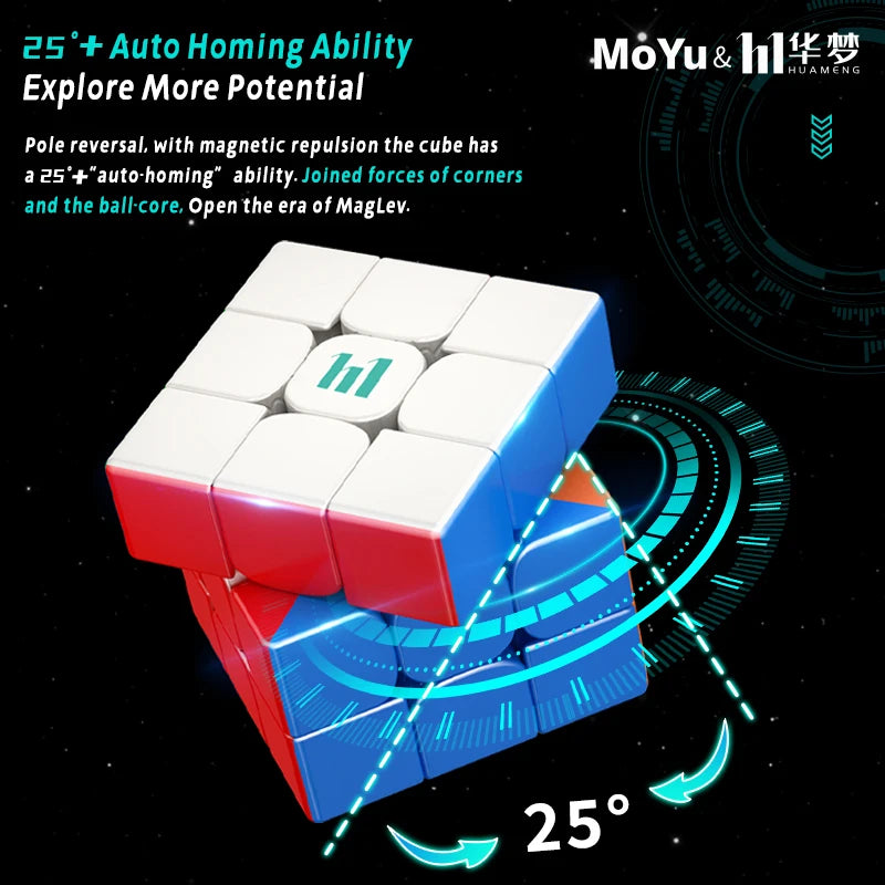 [Picube] MoYu HuaMeng YS3M World Record Design 3x3x3 core Magnetic cube Professional Speed 3x3 cube cubing Puzzle Toys