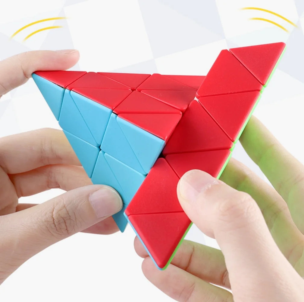 Fanxin 4x4 Pyramid/Axis/Windmill/Fisher/Mastermorphix Stickerless Professional Speed Magic Cube Educational Toys Magic Cubes