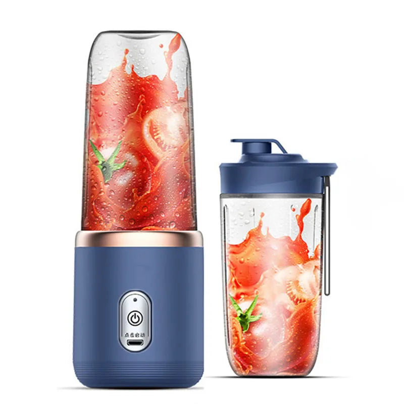 Portable Juicer Blender 400ml Electric Fruit Juicer USB Charging Lemon Orange Fruit Juicing Cup Smoothie Blender Machine