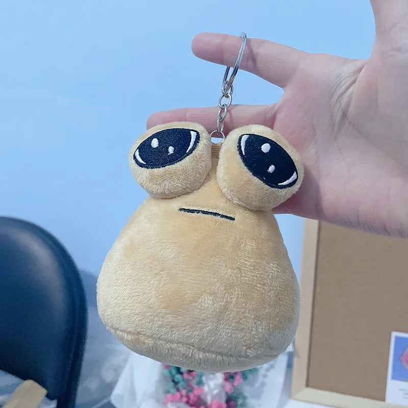 New My Pet Alien Pou Plushies Keychains Cartoon Anime Figures Peripheral Backpacks Pendants Bags Accessories Kids Birthday Gifts