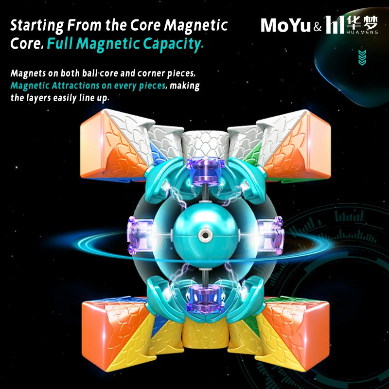 [Picube] MoYu HuaMeng YS3M World Record Design 3x3x3 core Magnetic cube Professional Speed 3x3 cube cubing Puzzle Toys