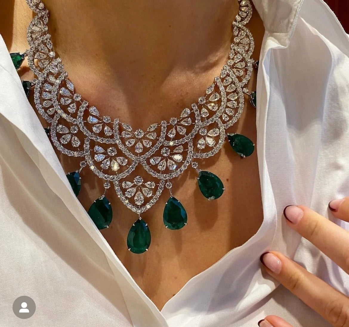 Luxury Waterdrop Indian Jewelry Sets For Women Wedding Party Indian Dubai Bridal jewelry Sets