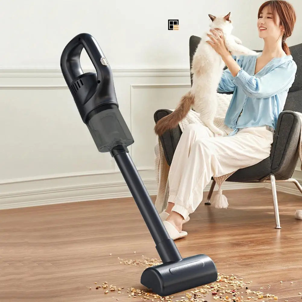 Mini Vacuum Cleaner Strong Suction Portable Wireless Car Vacuum with Detachable Dust Box for Car Home Cleaning