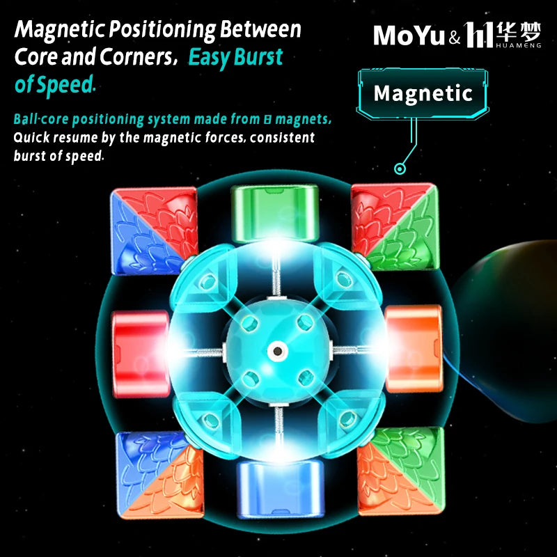 [Picube] MoYu HuaMeng YS3M World Record Design 3x3x3 core Magnetic cube Professional Speed 3x3 cube cubing Puzzle Toys