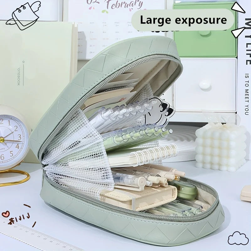 Multifunctional Large Capacity Pencil Case - Perfect for Students, Office and Travel - Organize Your Stationery Supplies